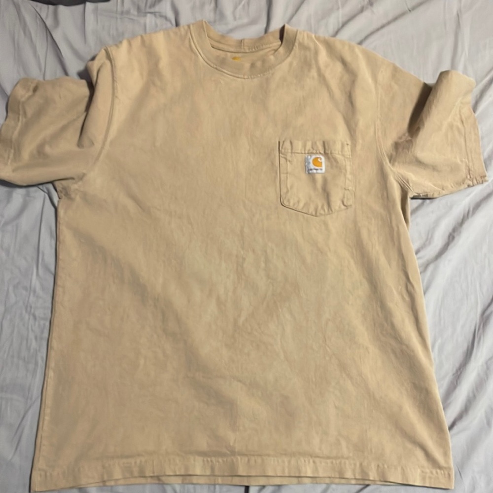 Tan Carhartt shirt